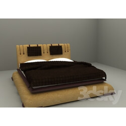 Bed - Bed with leather side treatment 