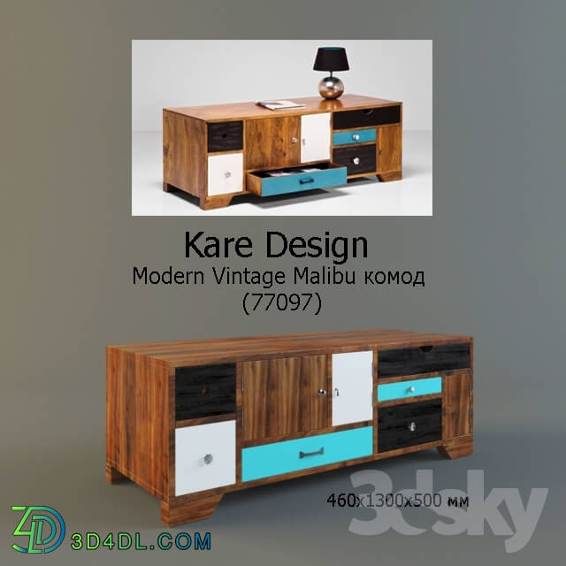 Sideboard _ Chest of drawer - Kare. Modern Vintage Malibu 77097