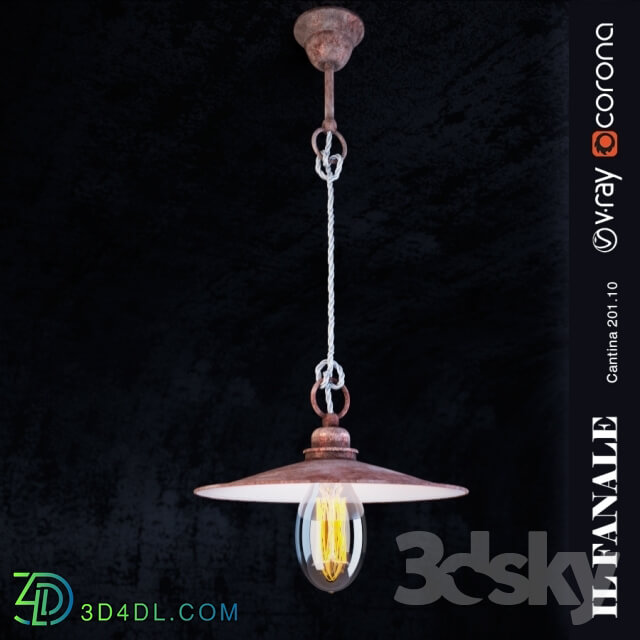 Ceiling light - Factory Chandelier Il fanale - Cantina 201.10