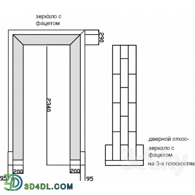 Doors - Doorway with bevel