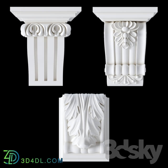 Decorative plaster - brackets EVROPLAST