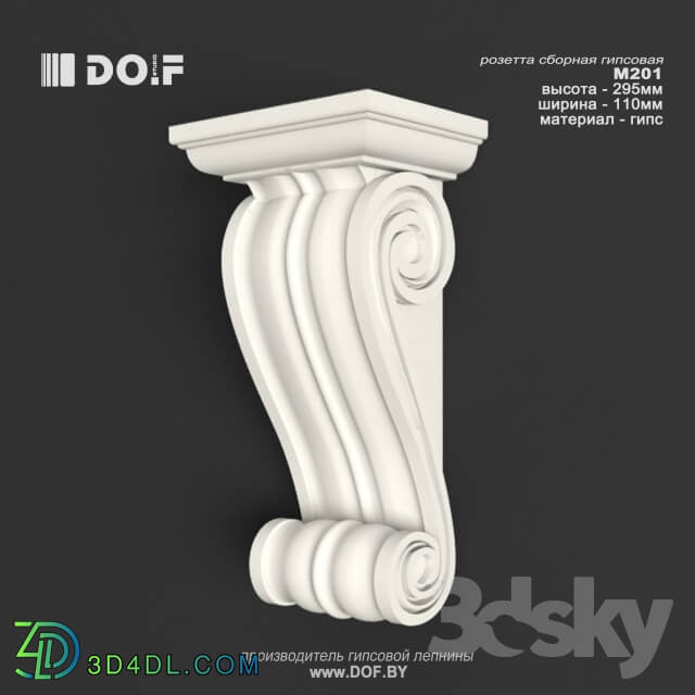 Decorative plaster - OM_M201_H295_DOF