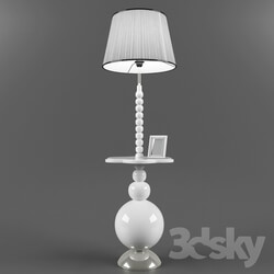 Floor lamp - Floor lamp with table 