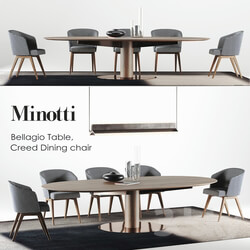Table _ Chair - Minotti Bellagio set 