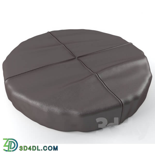 Other soft seating - Leather pouf.