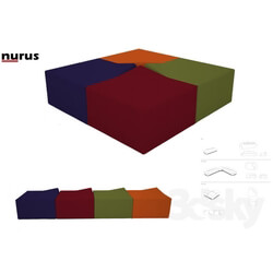 Other soft seating - Nurus-Stone_pouffe 