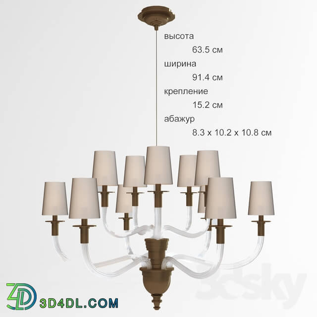 Ceiling light - Vivian Two-tier Luster