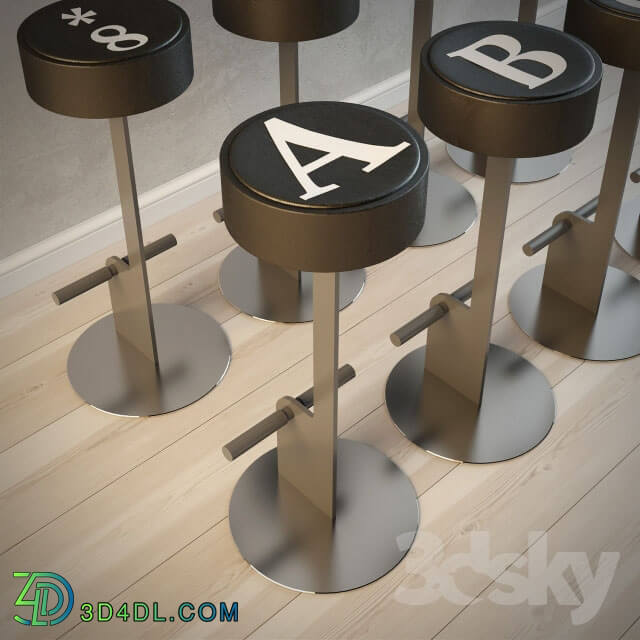 Chair - Bar stools stylized