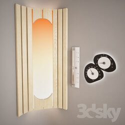 Bathroom accessories - Thermometer_ hygrometer_ hourglass_ color therapy 