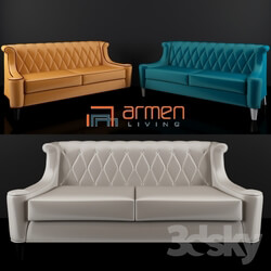 Sofa - Armen Living Barrister Velvet Sofa 