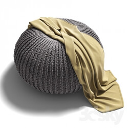 Other soft seating - Knitted pouf 