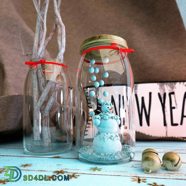 Decorative set - New Year decor set