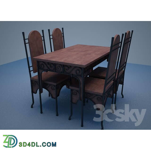 Table _ Chair - Forged furniture