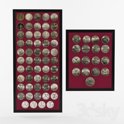 Other decorative objects - Collection USSR commemorative coins 1965-1991gg. 