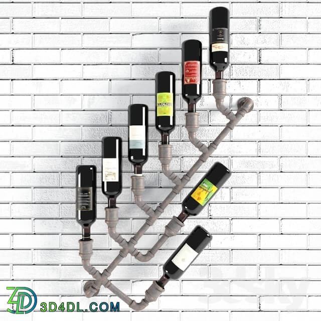Other decorative objects - 8x Industrial Wine