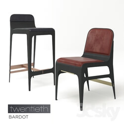 Chair - Bardot barstool and chair 