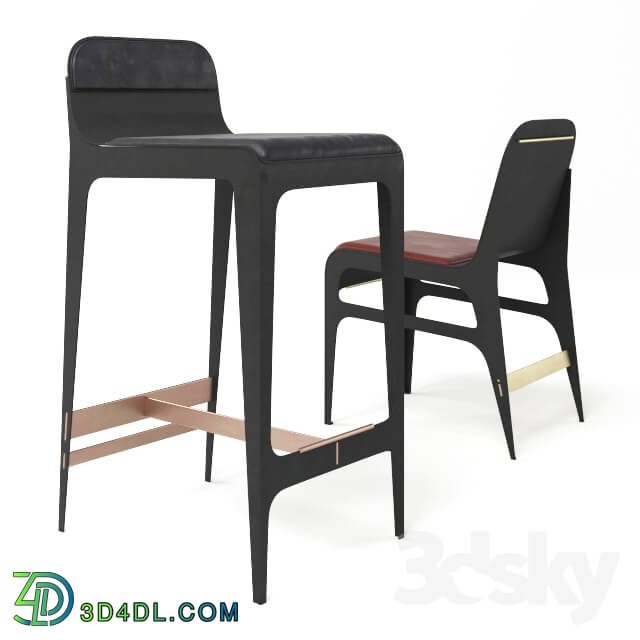 Chair - Bardot barstool and chair