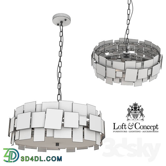 Ceiling light - CHANDELIER GOLD PLATE CHANDELIER 4