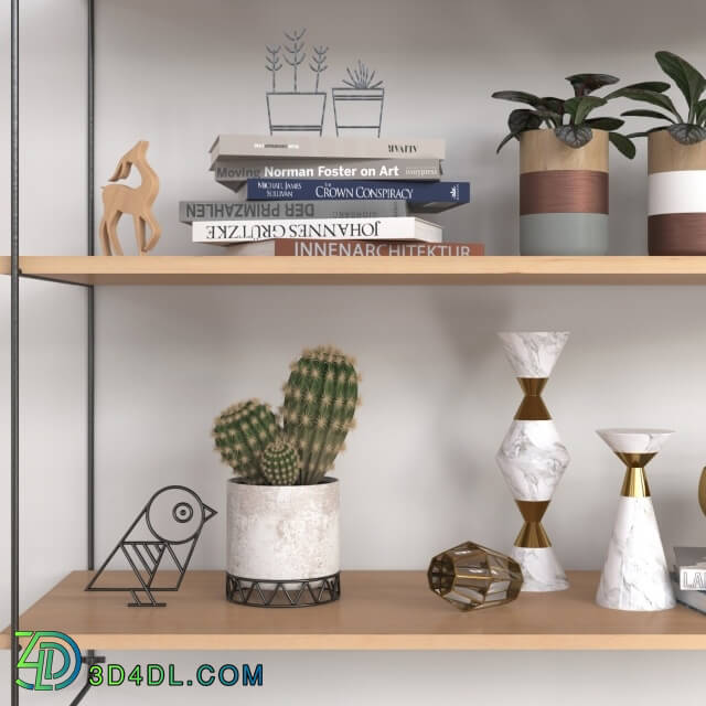 Decorative set - A set of shelves