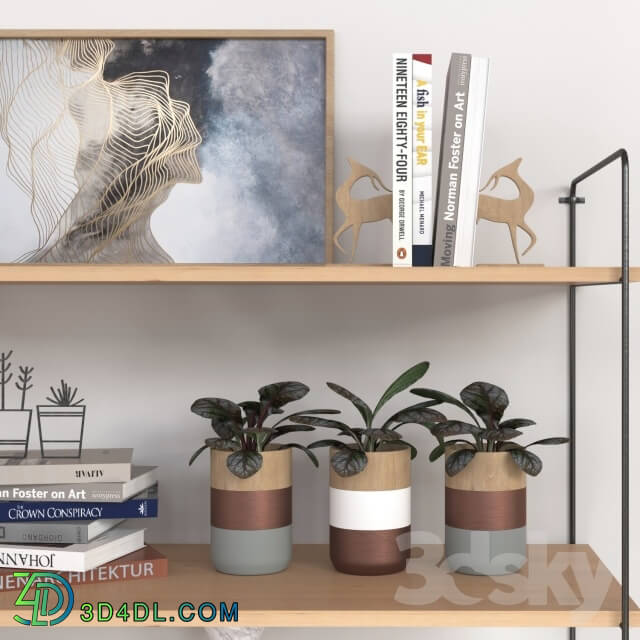 Decorative set - A set of shelves