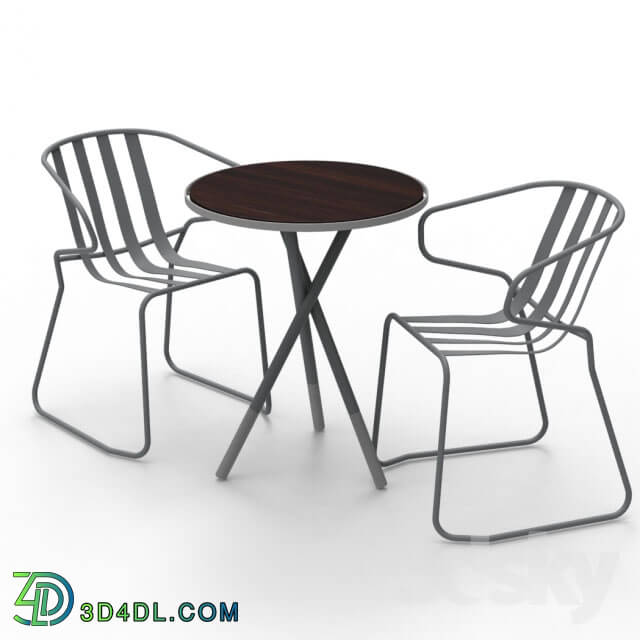 Table _ Chair - metal chair