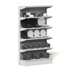 CGaxis Vol112 (40) market shelf plates and pots 