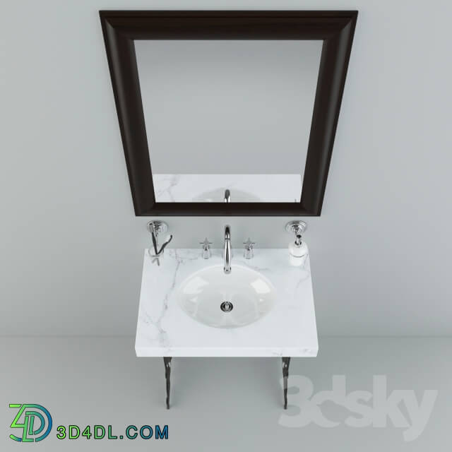 Wash basin - Sink on forged legs