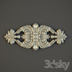 Decorative plaster - Stucco decorative element. 