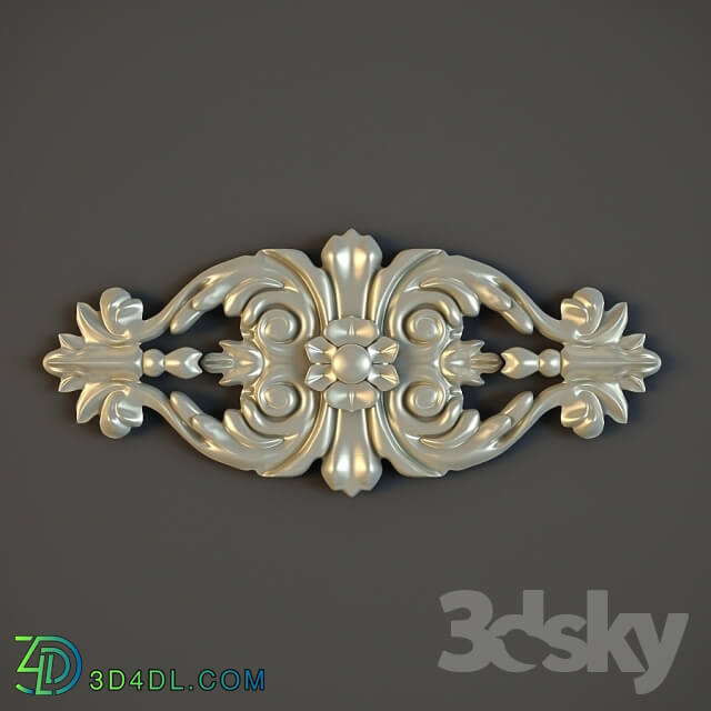 Decorative plaster - Stucco decorative element.