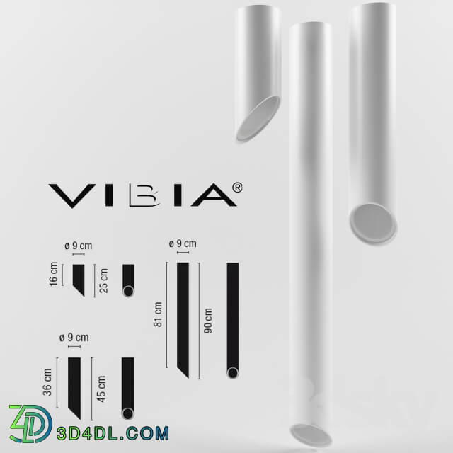 Ceiling light - vibia 45º