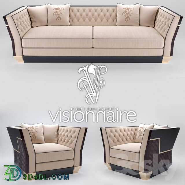 Other - Sofa and armchair Visionnaire Berry Capitone
