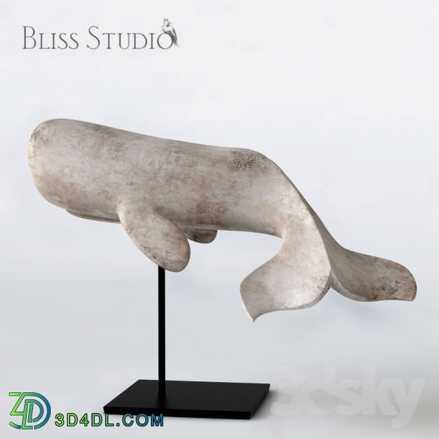 Other decorative objects - Bliss Studio White Whale on Stand