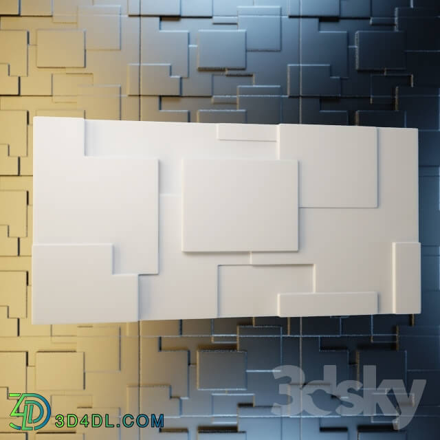 3D panel - Decorative wall panel Artpole Space E