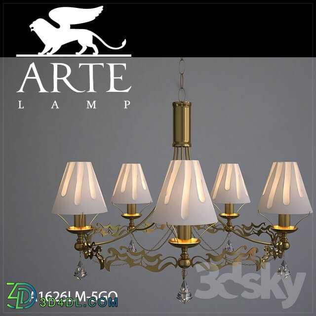 Ceiling light - Chandelier ArteLamp A1626LM-5GO