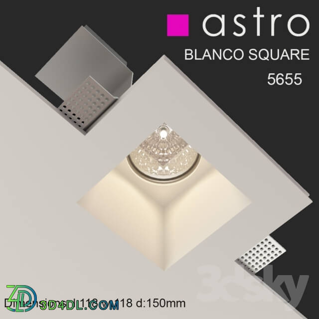 Spot light - ASTRO BLANCO SQUARE 5655