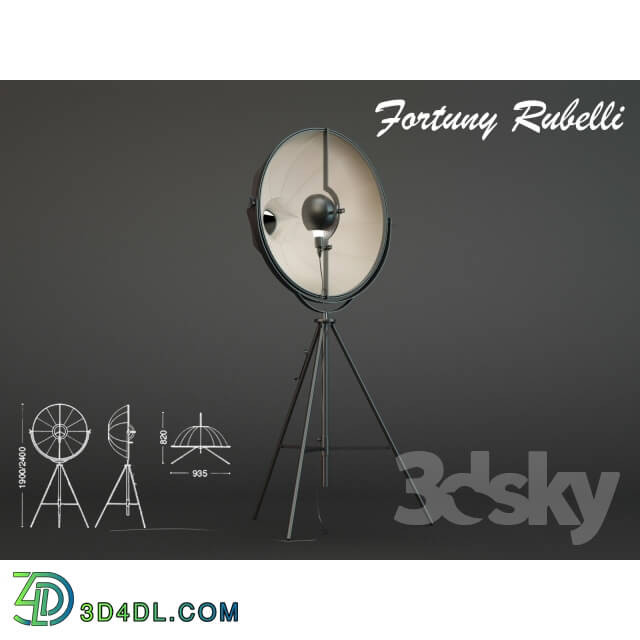 Floor lamp - Fortuny Rubelli floor lamp