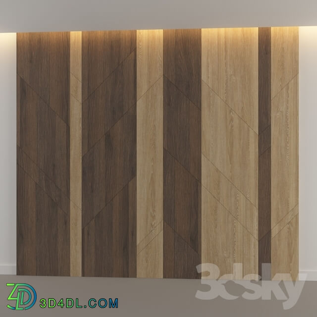 3D panel - wood panel 2