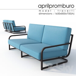 Sofa - _OM_ Aprilpromburo Traverti 2-seat sofa 