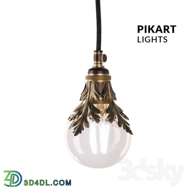 Ceiling light - Suspension brass Poli_ art. 6016 by Pikartlights