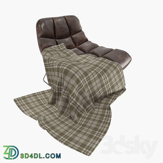 Arm chair - Chair_ Blanket_ Leatcher_ Furniture_ velvet