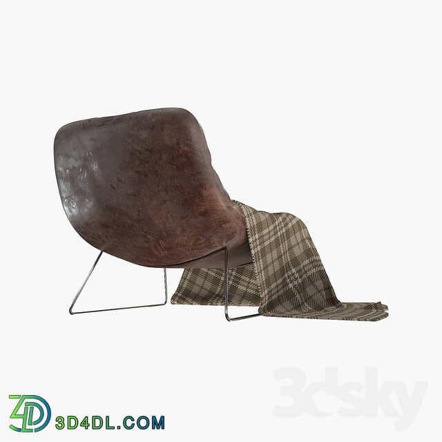 Arm chair - Chair_ Blanket_ Leatcher_ Furniture_ velvet