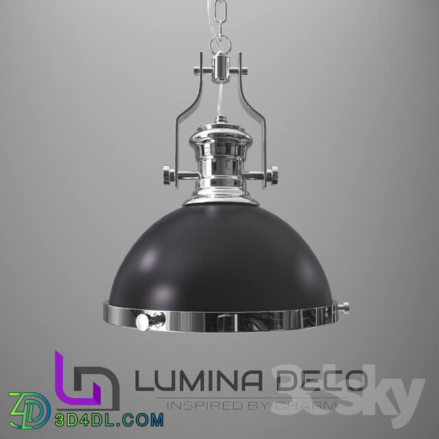 Ceiling light - _OM_ Pendant lamp Lumina Deco Ettore_ black