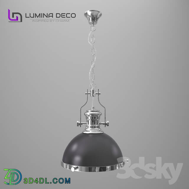 Ceiling light - _OM_ Pendant lamp Lumina Deco Ettore_ black