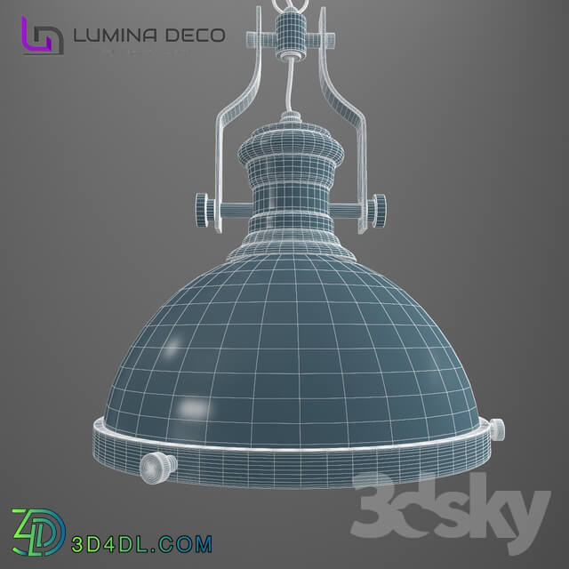 Ceiling light - _OM_ Pendant lamp Lumina Deco Ettore_ black