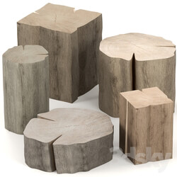 Table - Set of tables from stumps. 