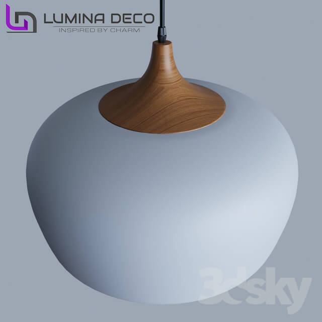 Ceiling light - _OM_ Pendant lamp Lumina Deco Conci white LDP 7918-350 _WT_