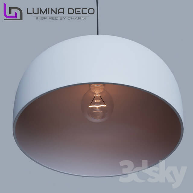 Ceiling light - _OM_ Pendant lamp Lumina Deco Conci white LDP 7918-350 _WT_