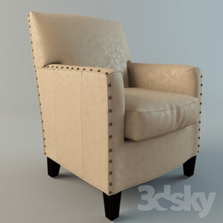 Arm chair - _quot_Alabaster_quot_ leather chair 