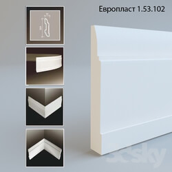 Decorative plaster - Evroplast. 150 mm skirting 
