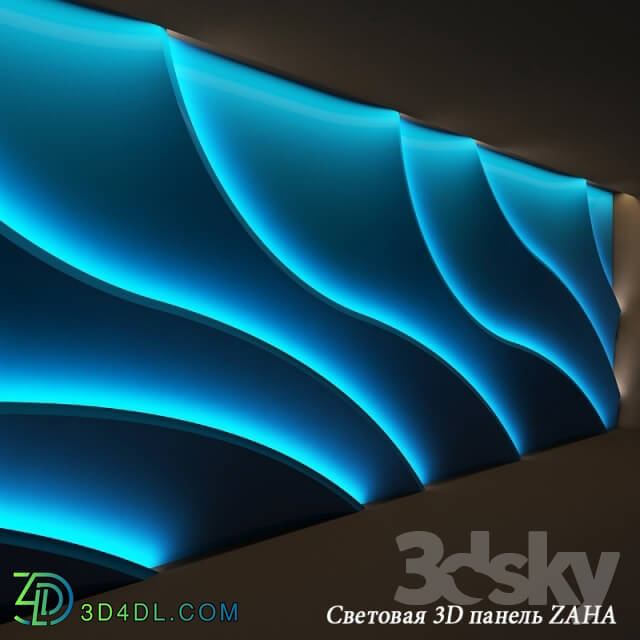 3D panel - Light 3D panel ZAHA